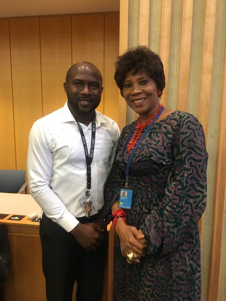 Henry Ukazu with Ahunna Eziakonwa - UNDP Regional Representative