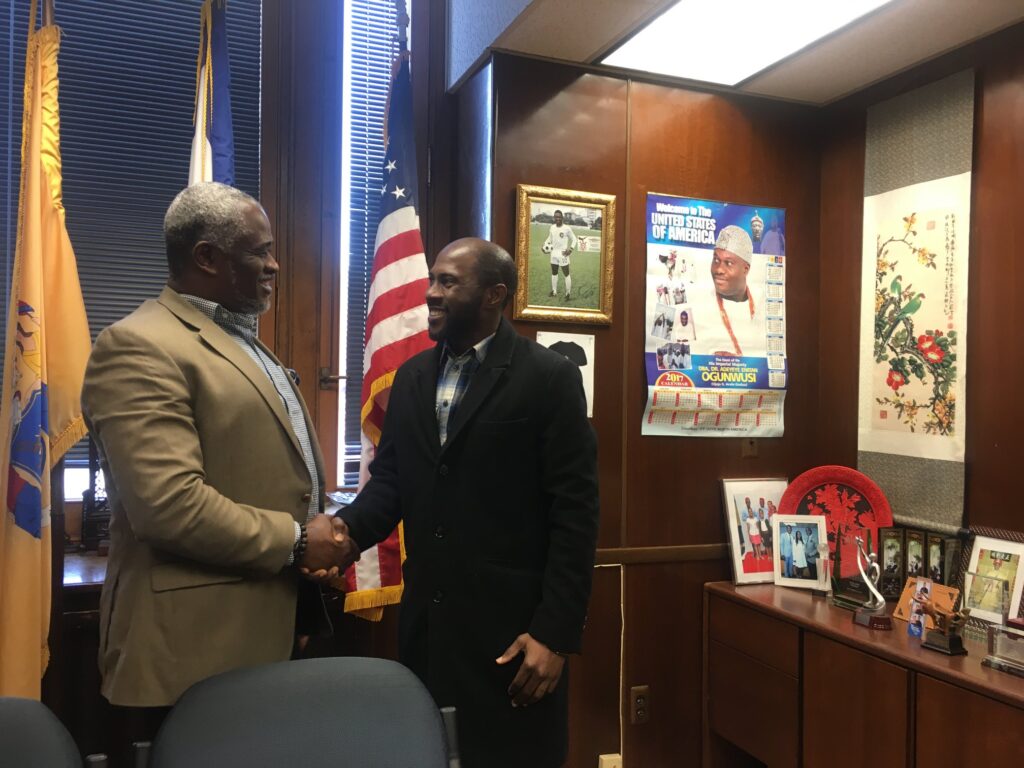 Henry Ukazu with Ugo Nwaokaro - Deputy Mayor of Newark